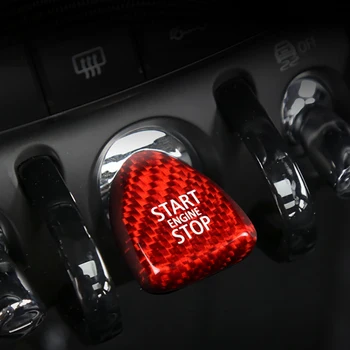 Carbon Fiber Start af Motor Stop-Knappen for at Skifte Trim Cover Sticker til Mini Cooper F54 F55 F56 F57 F60 Tilbehør