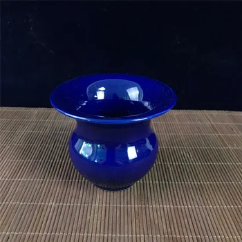 Kinesisk Gamle Porcelæn Ji Blå Glasur Slagger Spand
