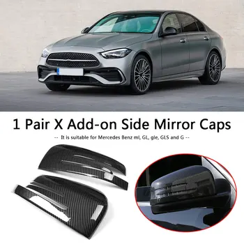 Add-on Spejl Cover Carbon Fiber Ser ABS Carbon Fiber sidespejle Dækning for Mercedes ML GL GLE GLS G Klasse
