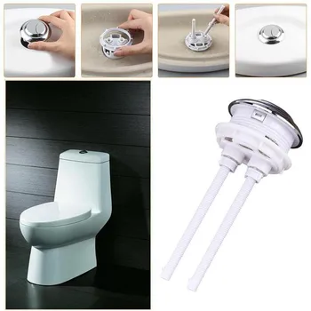 Dual Flush Toilet, vandtank trykknapper Stænger 50mm Tryk på Knappen Badeværelse Flush Vand Længde Dække Skifte Tilbehør Toile J6D7
