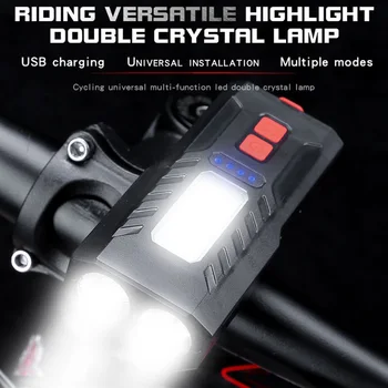 Cykel Lys USB-Opladning Cykel Forlygte MTB Cykel Vandtæt Front Lys Med Power Bank Funktion For Cykling Cykel Tilbehør