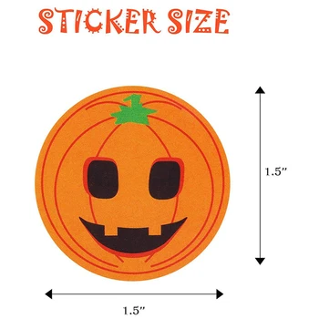 500pcs Halloween Klistermærker Selvklæbende Label Papir Slik Poser og Klistermærker
