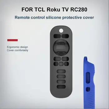 Fjernbetjeningen Tilfælde For TCL Beskyttende Silikone Shell Beskyttende Dække Beskyttende Film Til TCL Roku-TV RC280 Fjernbetjening