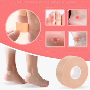 1 Roll Multi-funktionel Bandage Gummi Plaster, Tape førstehjælpsudstyr selvklæbende Elastisk Wrap Anti-slid Vandtæt trædepude Hæl