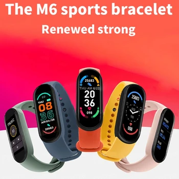 Smart Bands Sport Fitness Tracker M6 Smart WatchesPedometer puls, Blodtryk Overvåge Bluetooth Armbånd 87HC