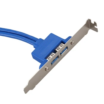 50cm 20 Pin Header-Kabel til USB 3.0 Type A hun PCI-Beslaget