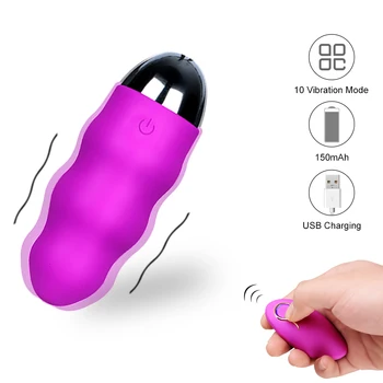 10 Hastigheder Trusser Trådløs Fjernbetjening Vibrator Trusser Vibrerende Æg Bærbare Vibratorer G Spot Klitoris Sex legetøj til Kvinder