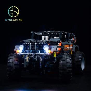 Kyglaring Led-Belysning DIY Legetøj for Skaberen 8297 Off-Roader Motoriseret 4WD byggesten