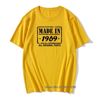 Lavet i 1969 Interessant Jubilæum stede T-Shirt 52th Jubilæum Gave Design Bomuld Retro Vintage t-shirts Print T-Shirt