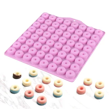64 Hulrum DIY Circle Silikone Choolate Forme til at Bage Kage Udsmykning Værktøjer Jelly Candy Cirkel Forme Nye
