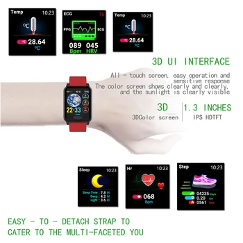 UGUMO Smart Ur Mænd Kroppens Temperatur EKG-PPG smart armbånd Sport Armbånd Smartwatch Til Android Apple Xiaomi Huawei
