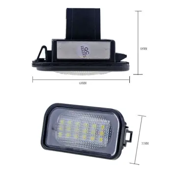 2stk LED Bil Nummerplade Lys for W211 W203 5D W219 R171 Nummerplade Lygter Specielle LED-Licens Lampe til Mercedes-Benz