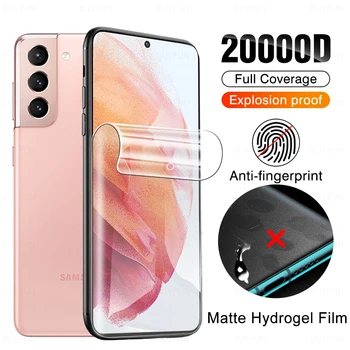 Mat Anti-fingeraftryk Hydrogel Film Til Samsung S21 Ultra Galaxy S21 Plus 5G S 21 S21+ skærmbeskytter Ikke Beskyttende Glas