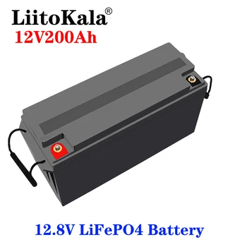 LiitoKala 12V 200Ah Lifepo4 Batteri solar 12.8 V Deep Cycle Lithium-ion-Fosfat Til EV Marine RV golfvogn