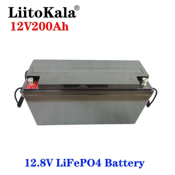 LiitoKala 12V 200Ah Lifepo4 Batteri solar 12.8 V Deep Cycle Lithium-ion-Fosfat Til EV Marine RV golfvogn