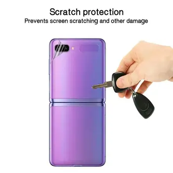 Mobiltelefon Screen Protector Film Til Samsung Galaxy Z-Flip Akryl Bløde Ultra-klar Film Definition Lim Høj M6X3