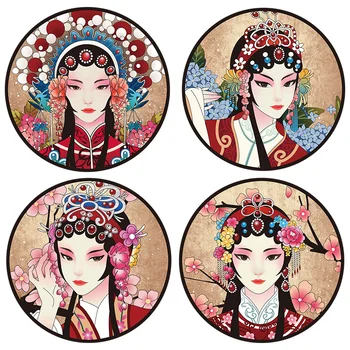 [shijuekongjian] Kreativ Pige Wall Stickers DIY Kinesisk Drama Hua Dan Tegn vægoverføringsbilleder til stuen Hjem Dekoration
