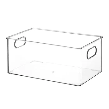 1pc Multifunktionelle Desktop Klart Storage Container Kosmetiske Mp-Box Desktop-Bog Kosmetiske opbevaringsboks