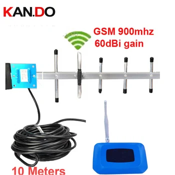 Med yagi antenner og kabel 55dbi GSM-booster kits GSM-repeater 900mhz booster mobiltelefon repeater gsm signal lupe
