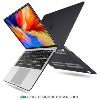 Mat & Crystal Hårde etui+Tastatur cover Til 2019 Macbook Pro 13 15 TouchBar A2159 A1990 Air 13 A1932 Retina 11 12 13 15