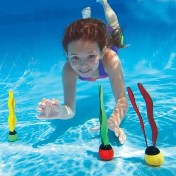 3pcs Sæt Kids Pool Tang Legetøj Udendørs Sport Dykke Dykning få Fat Stick Havet Plante Svømme Swimming Pool Barn Kid Toy Tilbehør