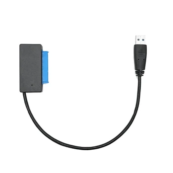 HDD-Adapter for SSD-USB3.0 Type-C til SATA3 Konverter Kabel (2,5/3,5-Tommers SATA-Harddisk til SSD Disk Adapter Line