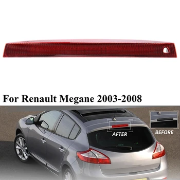 Tredje 3Rd Bremse Lys, LED Stop Lampe for Renault Megane MK II 2003-2008 Bageste baglygte, Rød Shell