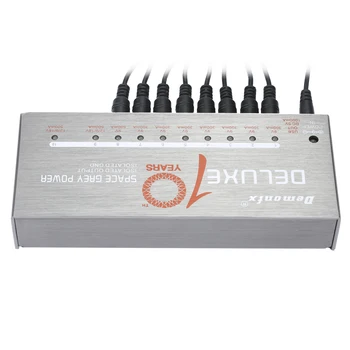 Demonfx Guitar Strømforsyning 10 Isoleret Udgang til 9V/12V/18V-Effekt-Pedal USB-Opladning Port kortslutning & overbelastningsbeskyttelse