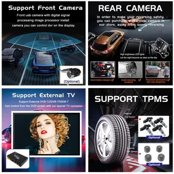 4+128G Android 10 Car Multimedia DVD-Afspiller Til KIA KX3 2016 2017 Bil GPS Navigation, Auto Stereo IPS-Skærm hovedenheden DSP