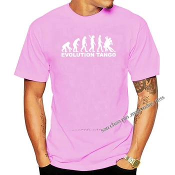 Mænd Tees Sommer T-Shirt Mænd Kortærmet T-Shirt Evolution Tango Bomuld Slanke Premium T-Shirt