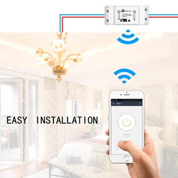 Scimagic WiFi smart Switch DIY Hjem intelligent liv tuya APP Control 10A Eksterne Trådløse Wifi-Smart Switch Grundlæggende For Smart Home Bruger