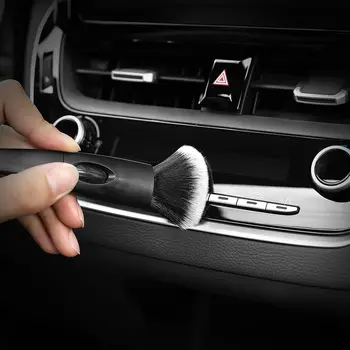 Auto Air Outlet Rengøring Detaljer Børste Bil Klimaanlægget Vent Børste Med Mikrofiber Håndklæder Indvendig Rengøring Værktøj