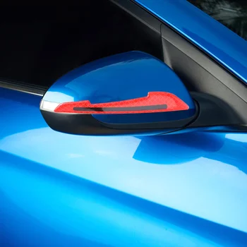 4stk Auto Udvendig Styling Tilbehør Bil Side bakspejlet Reflekterende Mærkat