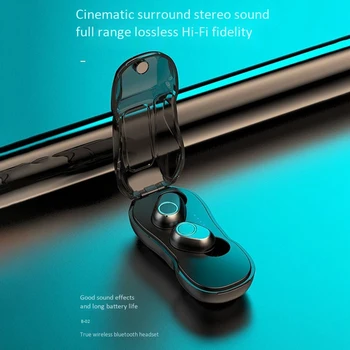 TWS Trådløse Bluetooth-Hovedtelefoner 5.0 Øretelefoner HIFI Stereo-Sport Tryk på Control Vandtæt Bil Form Hovedtelefoner