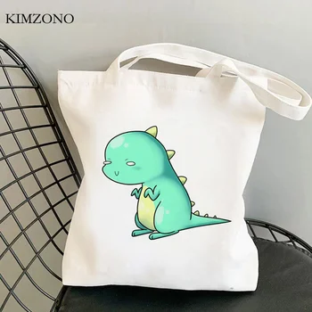 Dinosaur shopping taske bolsas de tela shopper bolsa tote købmand pose bag bolsa compra bolsas ecologicas string sac toile