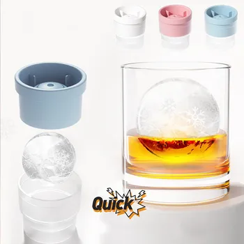 Nye 6CM Runde Bold Ice Cube Skimmel DIY Ice Cream Maker Plast Ice Mould Whisky Is Bakke for Bar Værktøj, Køkken Gadget Tilbehør