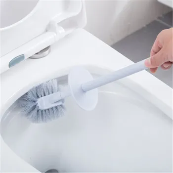 Lange Håndtag Toilet Børste Effektiv Rengøring Hjem Badeværelse Rengøring Af Kreative Rengøring Af Badeværelse Tilbehør, L1