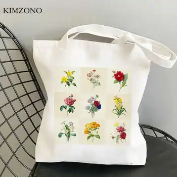 Wildflower shopping taske bolso shopper øko shopper tote jute taske taske bolsas reutilizables string stof reciclaje sac tissu