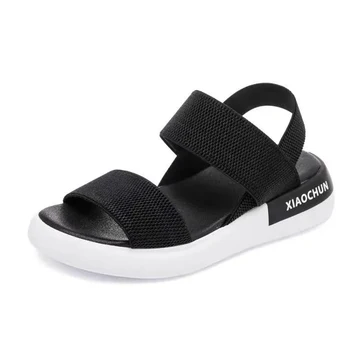 Kvinder sport sandaler 2021 sommeren nye fladbundede vilde fe style romerske sko Kvinder er tykke såler, non-slip stranden sko AB-11