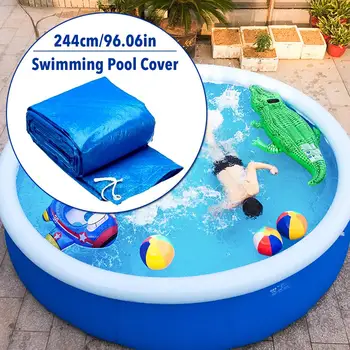 Runde Pool Cover Tyk Swimmingpool Støv Dække Anti-UV-Vævet stof Pool Dække Jorden Klud Til Udendørs