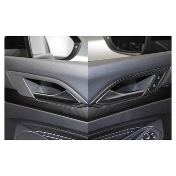 For Volkswagen VW Golf 8 MK8 GTI 2021 Bil Tilbehør, Interior Carbon Fiber Dekoration Klistermærker Indvendige Håndtag 4STK