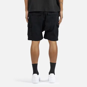 Mænds Shorts 2021 Solid Mode Løs Casual Streetwear Åndbar Quick Dry Pocket Træning Mænd Kort Afslappet Sommer Shorts Mand