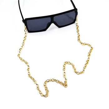Ny Mode Guld Lang Kæde Læsning Briller Kæde Til Kvinder Metal Solbriller Ledninger Casual Optiker Kæde Briller Tilbehør