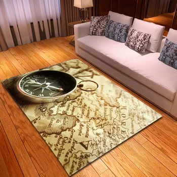 Nye, bløde flonel verden kort model tæppe stue møbler soveværelse med tæppe, køkken, tæppe non-slip tæppe---AAA
