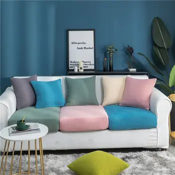 Bazzstore Elastisk Polyester Sofa Dække Spandex Hjørne Sofa Slipcover Stole Solid Color Protector For Living Room Vandtæt