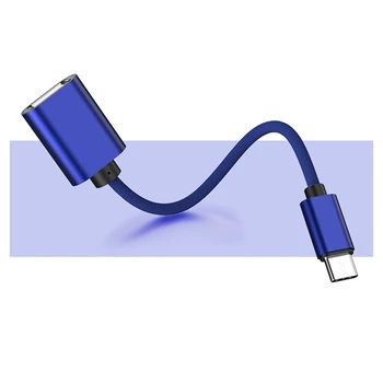 NY-Usb-Otg Type C Til Usb-Otg-Adapteren Hurtig Opladning Type-C Oplader Flettet Nylon Data Kabel Konverter