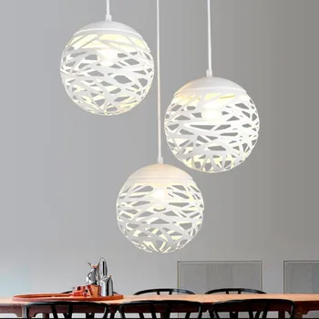 Moderne LED Pendel Strygejern Hule Metal Ball Lampe Stue, Soveværelse, Butik, Bar og Moderne Belysning Fastholdelsesanordningen Dekoration