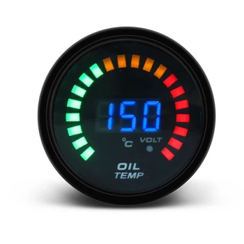 Racing Olie Temperatur Måler Meter LED-Skala Digital Skærm Bil Ændring 12V Universal SUB Salg