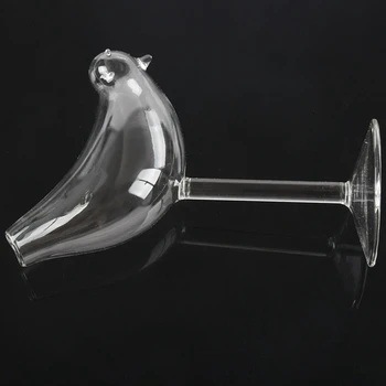 150 ml Kreative Fugl Form Cocktail Glas Pokal Personlighed Molekylær Røget Modellering Glas Fantasi Vin Bæger