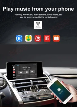 OEM-Skærm Opgradere Til Lexus ER ES NX RX GS LC UX GX LS LX RC CT Bil Apple CarPlay Android Auto Airplay Interface Dekoder Boks